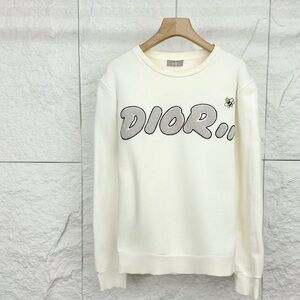 Authentic Dior Cream Crewneck Men's Sweater